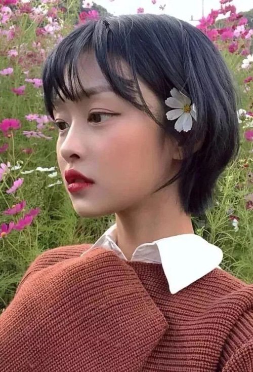 标准瓜子脸女生短发图集 绝对有气场的短头发示范