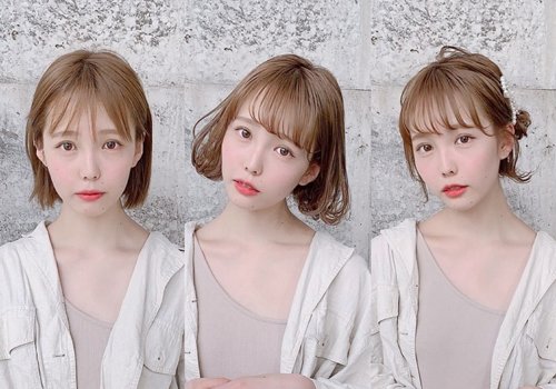 从路人变仙女换个发型就搞定了！ 短直发女生烫卷发扎头发瞬间变女神