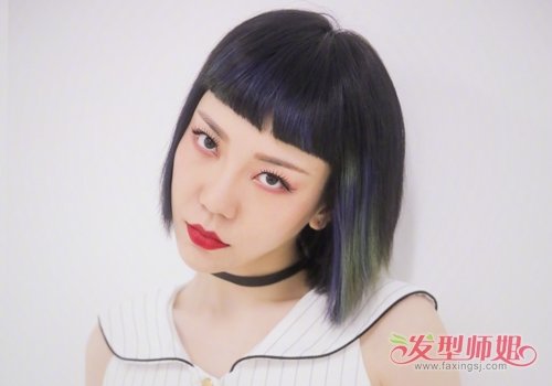 谁说黑色短发一定很乏味？！ 24女生个性十足的黑色短发演绎美呆了